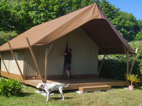 TENTE TOILE ET BOIS 5 personnes - Tente en toile et en bois 5 personnes
