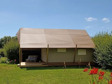 TENTE TOILE ET BOIS 5 personnes - Tente en toile et en bois 5 personnes