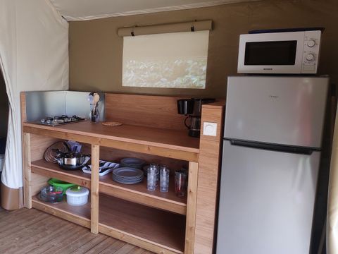 TENTE TOILE ET BOIS 5 personnes - Tente en toile et en bois 5 personnes