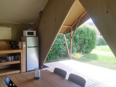 TENTE TOILE ET BOIS 5 personnes - Tente en toile et en bois 5 personnes