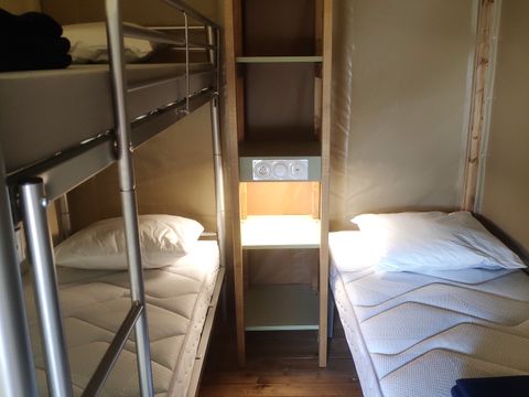 TENTE TOILE ET BOIS 5 personnes - Tente en toile et en bois 5 personnes