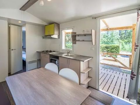 Mobilhome 6 personnes - Mobil-home | Classic | 2 Ch. | 4/6 Pers. | Terrasse surélevée | Clim.