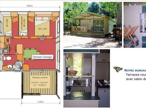 BUNGALOW 5 personnes - MOREA (arrivée samedi)
