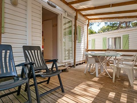 MOBILHOME 6 personnes - Classic XL | 2 Ch. | 4/6 Pers. | Terrasse Couverte