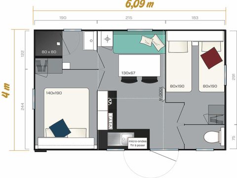 MOBILHOME 4 personnes - VENUS