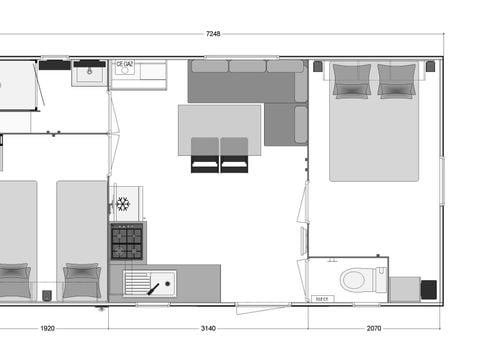 MOBILHOME 5 personnes - 2 chambres Classic 27m²