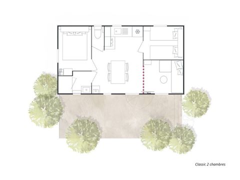 MOBILHOME 5 personnes - 2 chambres Classic 27m²