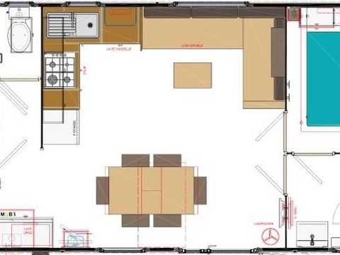 MOBILHOME 6 personnes - Prestige 3 chambres, 36 m², 6 pers