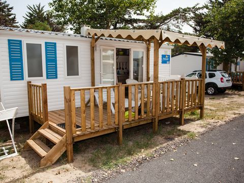 Mobilhome 6 personnes - Classic XL | 3 Ch. | 6 Pers. | Terrasse surélevée | Clim.