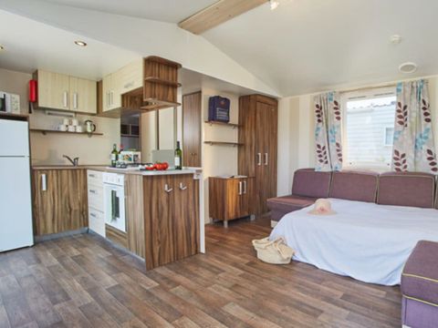 Mobilhome 8 personnes - Classic XL | 3 Ch. | 6/8 Pers. | Terrasse surélevée non couverte | Clim.