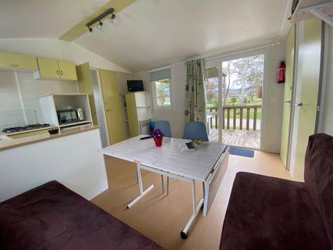 MOBILHOME 4 personnes - O'hara  30m2 + terrasse 10.50m2, TV