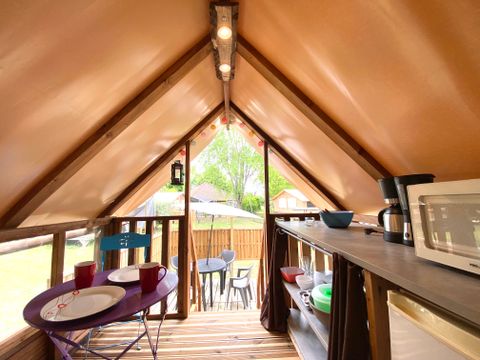 TENTE 2 personnes - CABANE PERCHEE 2 PERS +possibilité tente sup (cabane sur pilotis) - sans sanitaires