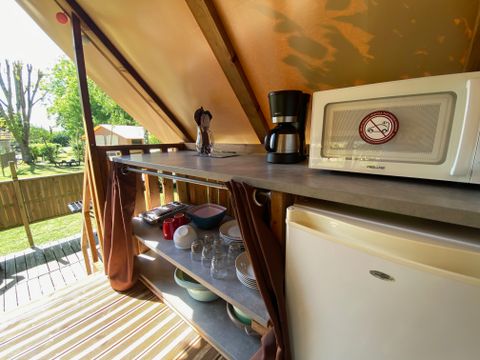 TENTE 2 personnes - CABANE PERCHEE 2 PERS +possibilité tente sup (cabane sur pilotis) - sans sanitaires