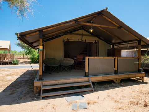 TENTE TOILE ET BOIS 5 personnes - LODGE ETANG