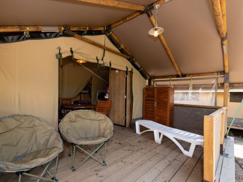 TENTE TOILE ET BOIS 5 personnes - LODGE ETANG