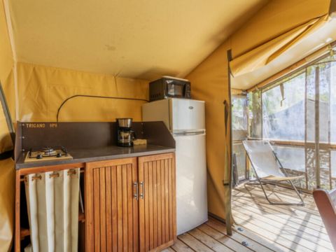 Tente en toile et en bois 5 personnes - CONFORT 2ch 5P sans sanitaires