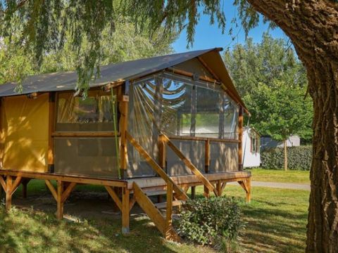 Tente en toile et en bois 5 personnes - CONFORT 2ch 5P sans sanitaires