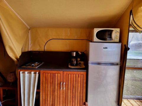 Tente en toile et en bois 5 personnes - CONFORT 2ch 5P sans sanitaires