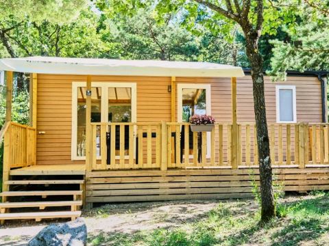 MOBILHOME 4 personnes - Mobil Home Cosy Large 3 Pièces 4 Personnes