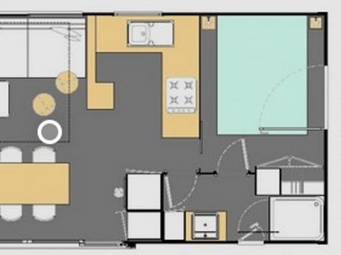 MOBILHOME 6 personnes - Lodge Pommier 3 chambres