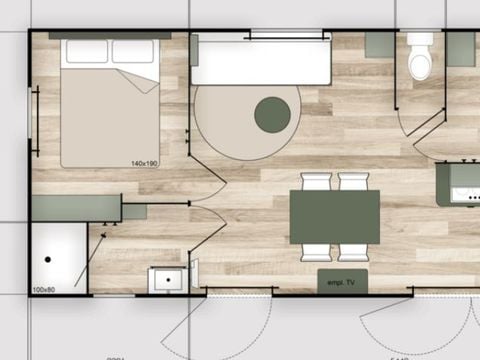BUNGALOW 6 personnes - Tilleul - Vue sur la campagne - Nouveauté 2026
