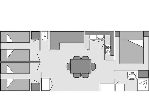 MOBILHOME 6 personnes - FLORES