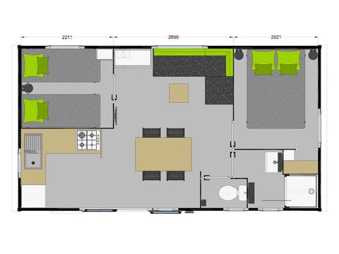 MOBILHOME 4 personnes - BAHIA