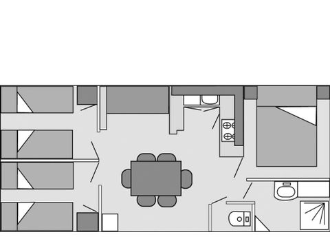 MOBILHOME 6 personnes - TAMARIS
