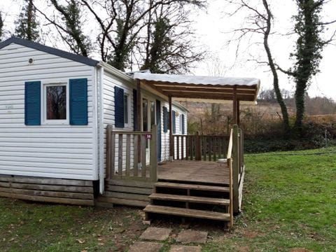 Mobilhome 6 personnes - Mobilhome TRIO - 3 chambres, 45,5m² terrasse comprise 1/6 pers