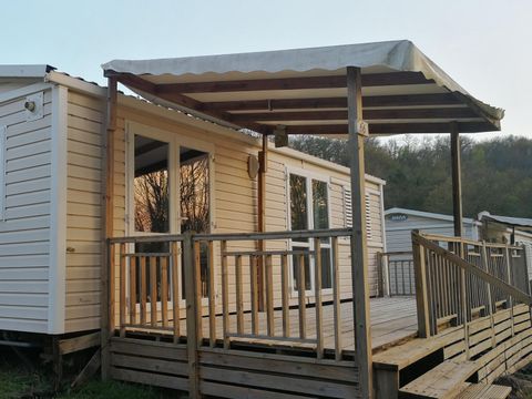 MOBILHOME 6 personnes - Mobilhome LUXE - 2 chambres - vue sur le Lac - 47m² terrasse comprise 1/6 pers