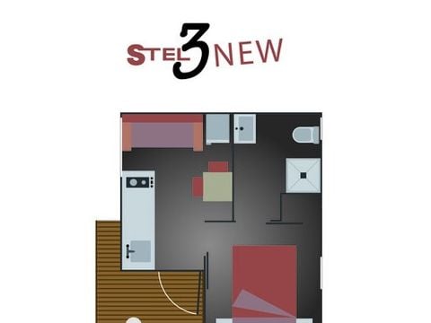 BUNGALOW 3 personnes - BUNGALOW STEL 3 NEW Climatisation + Voiture 3 pers
