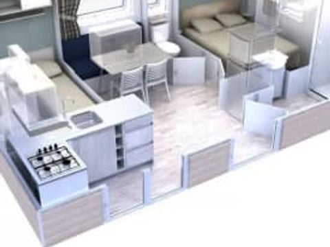MOBILHOME 4 personnes - Ambre 2 chambres, Par Lifestyle Holidays 