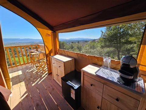 Hébergement 2 personnes - Cabane "Sainte-Victoire" vue panoramique
