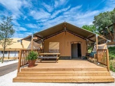 TENTE TOILE ET BOIS 5 personnes - Tente lodge - 5 personnes