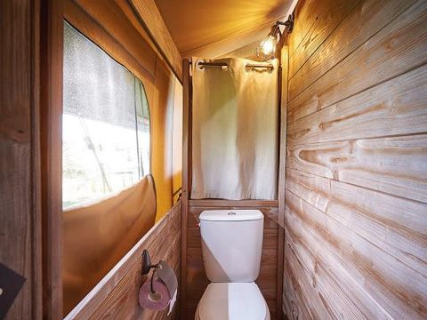 Tente en toile et en bois 5 personnes - Lodge sur pilotis Confort River View