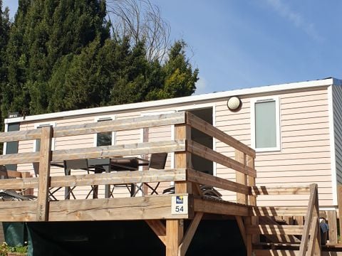 MOBILHOME 6 personnes - Confort 27m² 3 chambres + terrasse sur pilotis