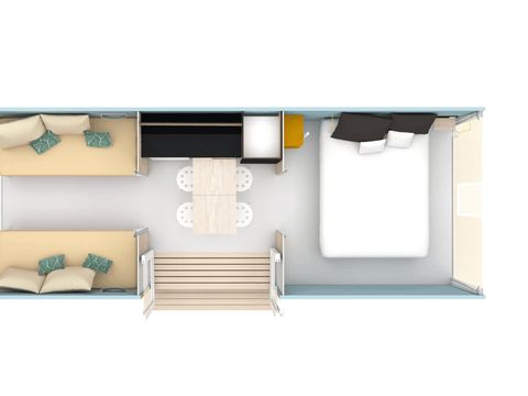 Tente en toile et en bois 4 personnes - Coco sweet 16m2