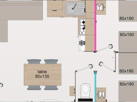 MOBILHOME 6 personnes - Premium - 3 chambres