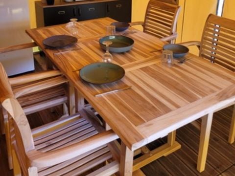 Tente en toile et en bois 4 personnes - Tente Safari
