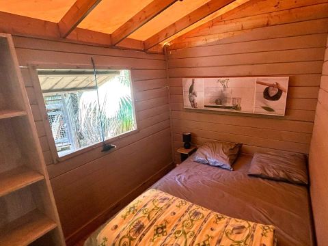 TENTE TOILE ET BOIS 5 personnes - Caba'nature 3 Pièces 5 Personnes
