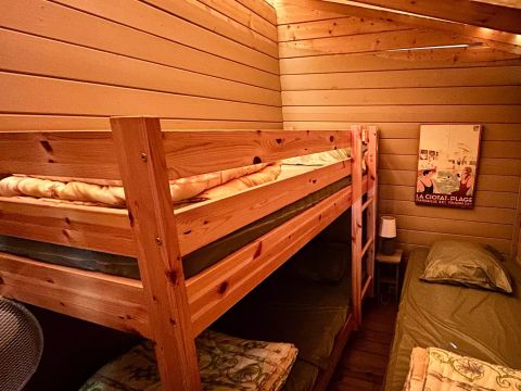 TENTE TOILE ET BOIS 5 personnes - Caba'nature 3 Pièces 5 Personnes
