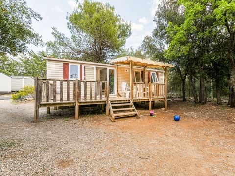 MOBILHOME 6 personnes - Classic | 2 Ch. | 4/6 Pers. | Terrasse surélevée | 1 SDB | Clim