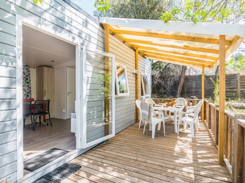 Mobilhome 6 personnes - Comfort | 3 Ch. | 6 Pers. | Terrasse surélevée | Clim.