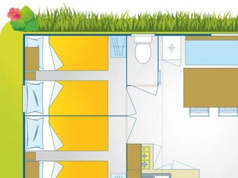 Mobilhome 4 personnes - Happy Premium
