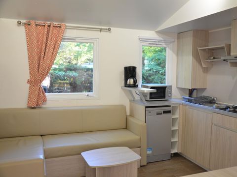 MOBILHOME 6 personnes - Mobil-home Premium 33m² CLIMATISÉ - 3 chambres +TV + lave vaisselle 6 pers