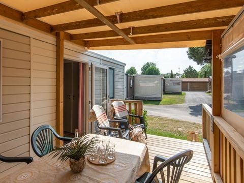 Mobilhome 5 personnes - COTTAGE - 2 chambres - CLIM - TV