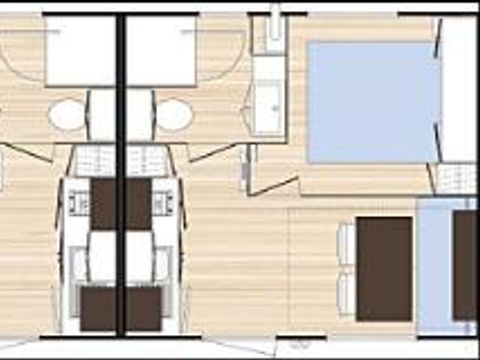 MOBILHOME 2 personnes - SLOOP DUO