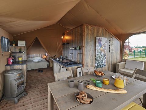 Tente en toile et en bois 7 personnes - Tente Lodge - KENYA