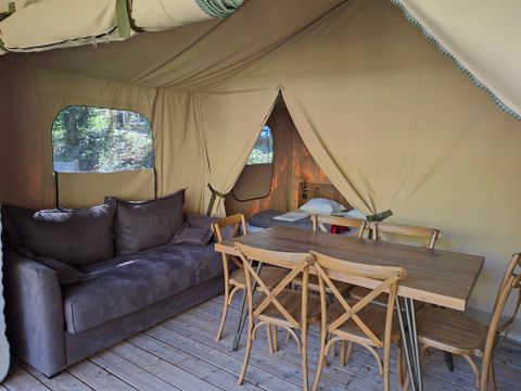 Tente en toile et en bois 7 personnes - Tente Lodge - KENYA