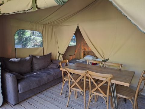 TENTE TOILE ET BOIS 7 personnes - Tente Lodge KENYA